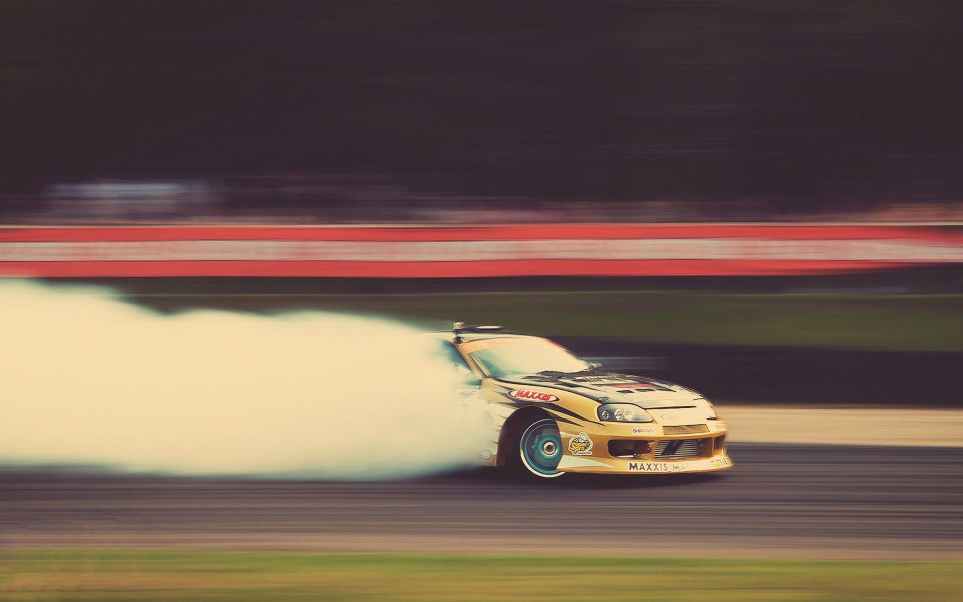 1920x1200 Yellow racing car, drift, Supra, car, race cars HD wallpaper