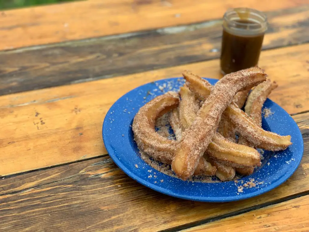 1024x768 Mexican Churros with Caramel Coffee