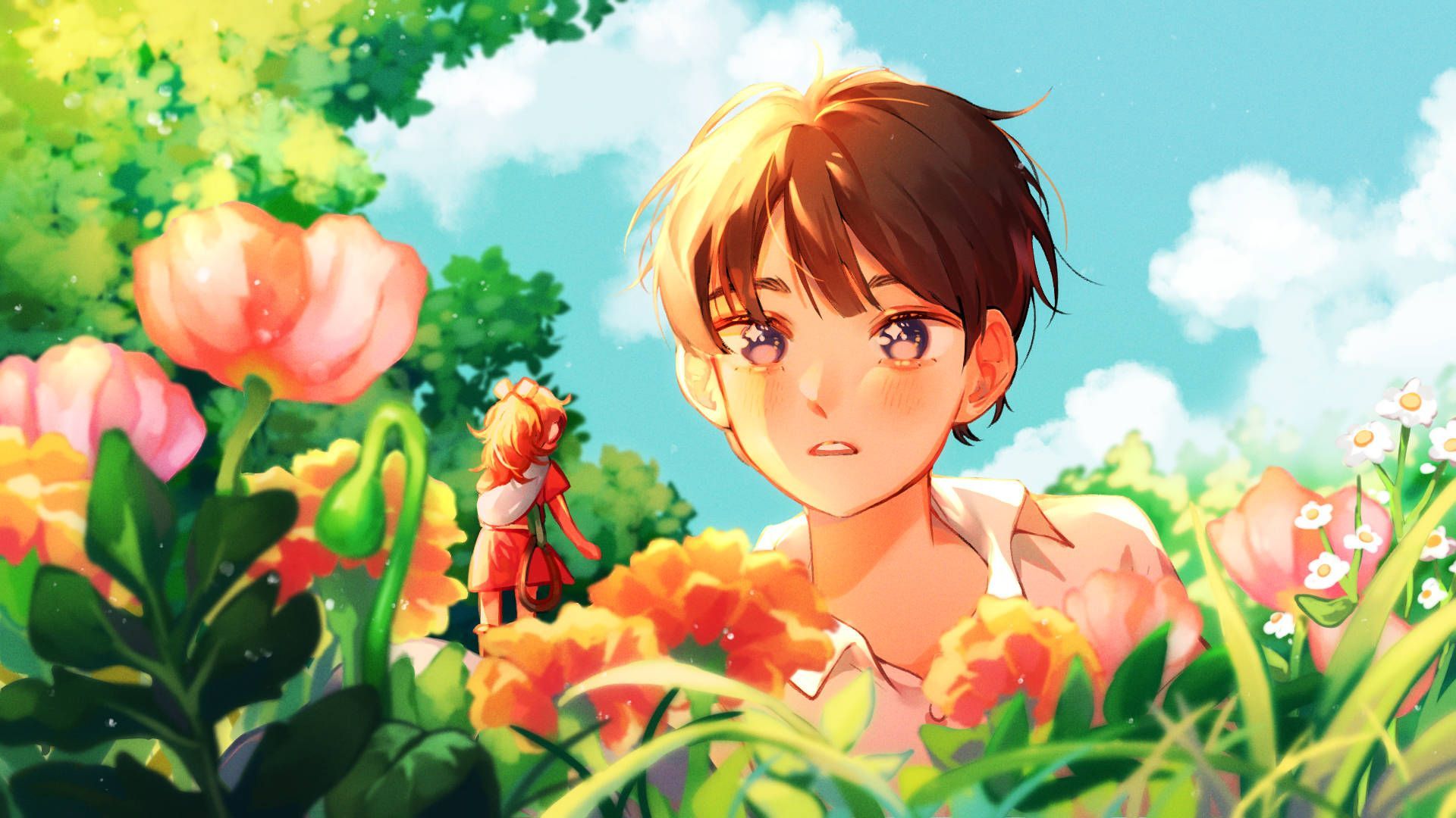 1920x1080 Arrietty Garden Digital Art Wallpaper