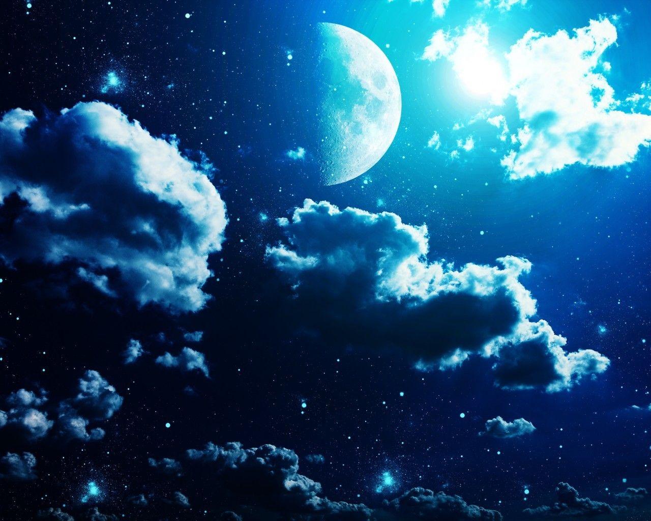 Clouds Night Sky Wallpapers - Top Free Clouds Night Sky Backgrounds ...