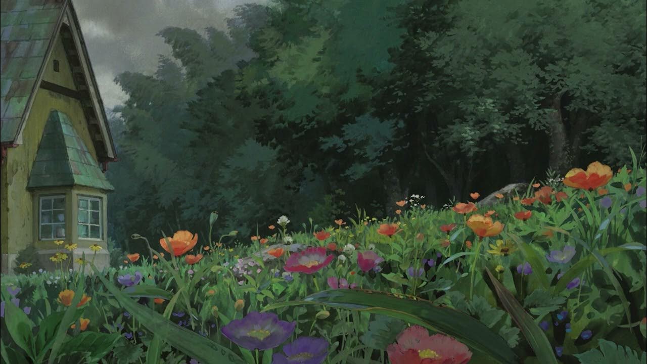 1280x720 Studio Ghibli Rain Ambience