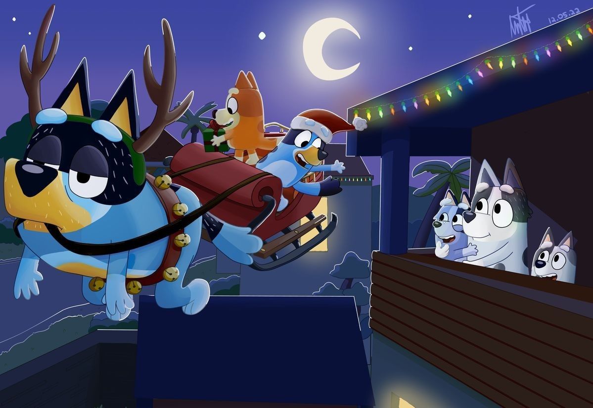 1199x826 Merry Christmas!! Bluey ♥️