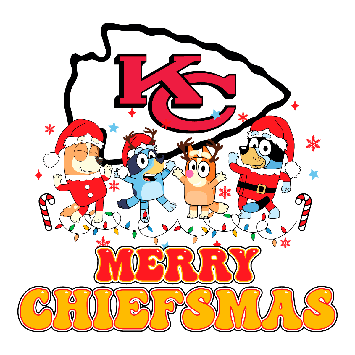 1200x1200 Bluey Family Merry Christmas Ka1nsas