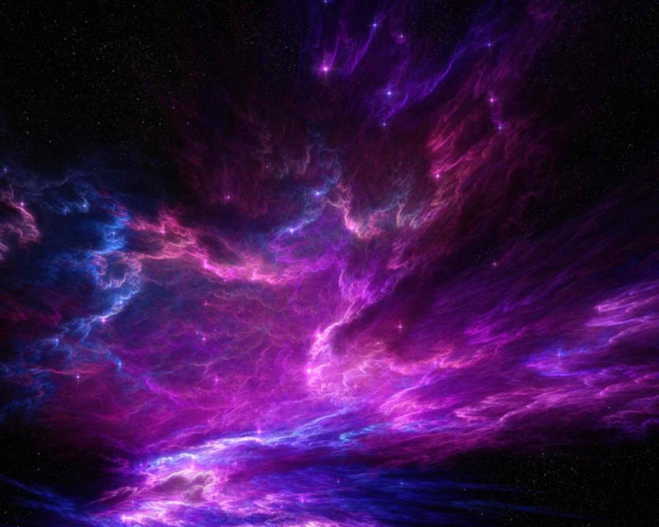 1280x1024 Purple Clouds Colorful Wallpaper
