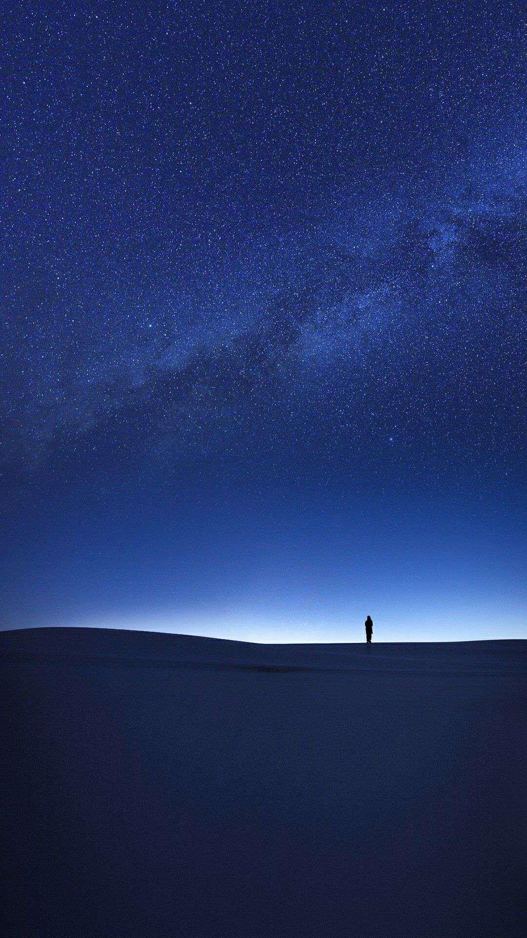 1080x1920 Night in Desert Stars View iPhone Wallpaper. iPhone