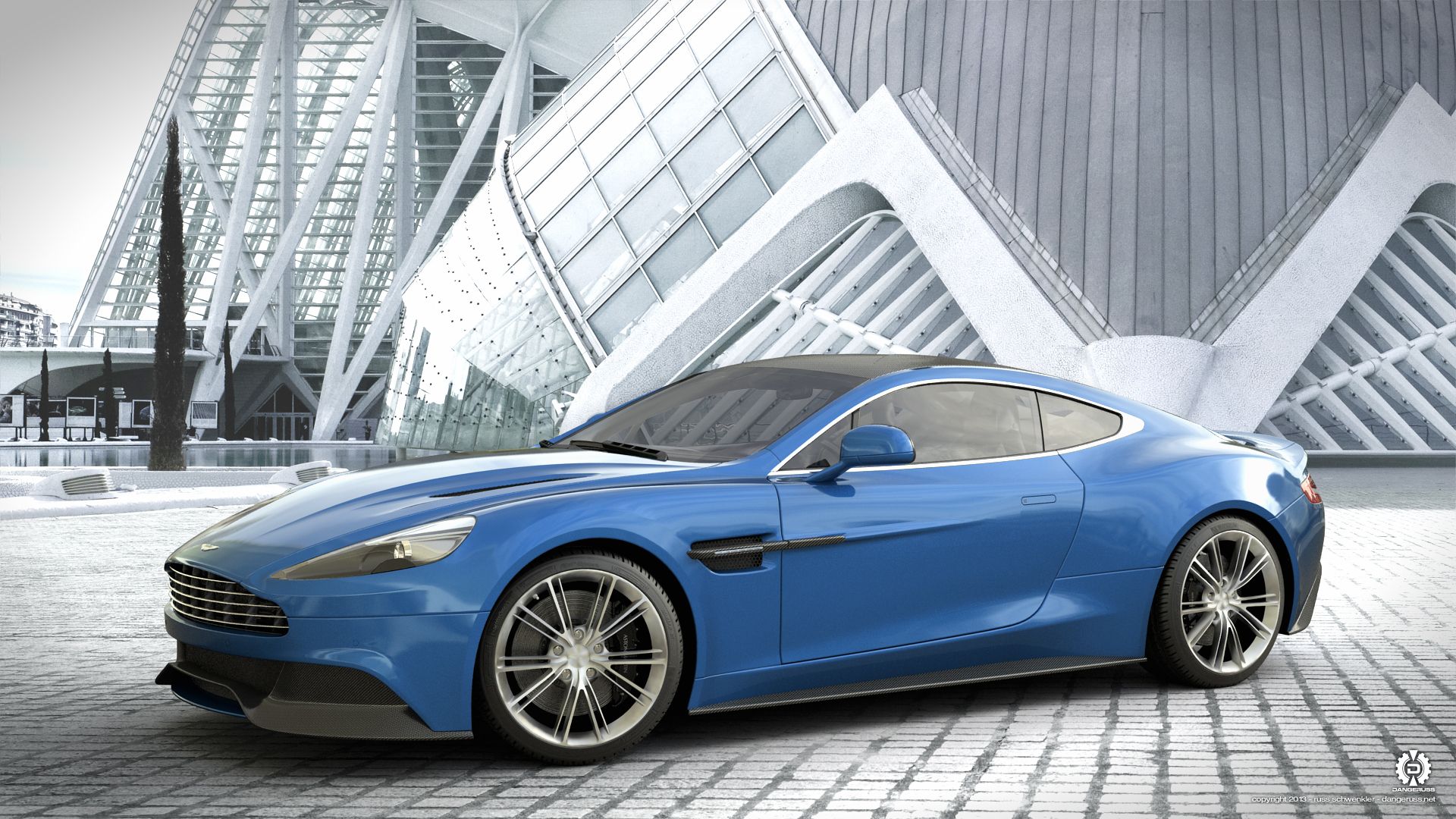 1920x1080 Wallpaper blue, Aston Martin, Aston