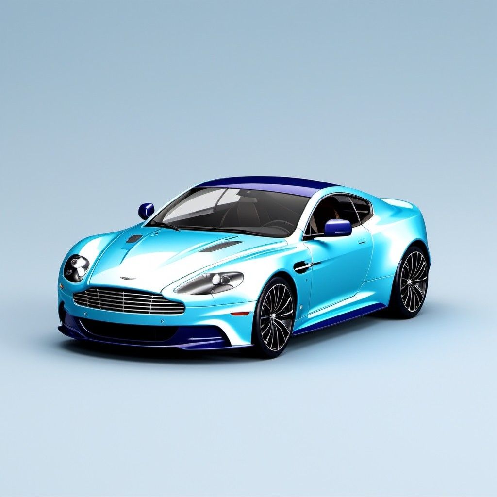1024x1024 Dark Blue Aston Martin DBS Vector Icon