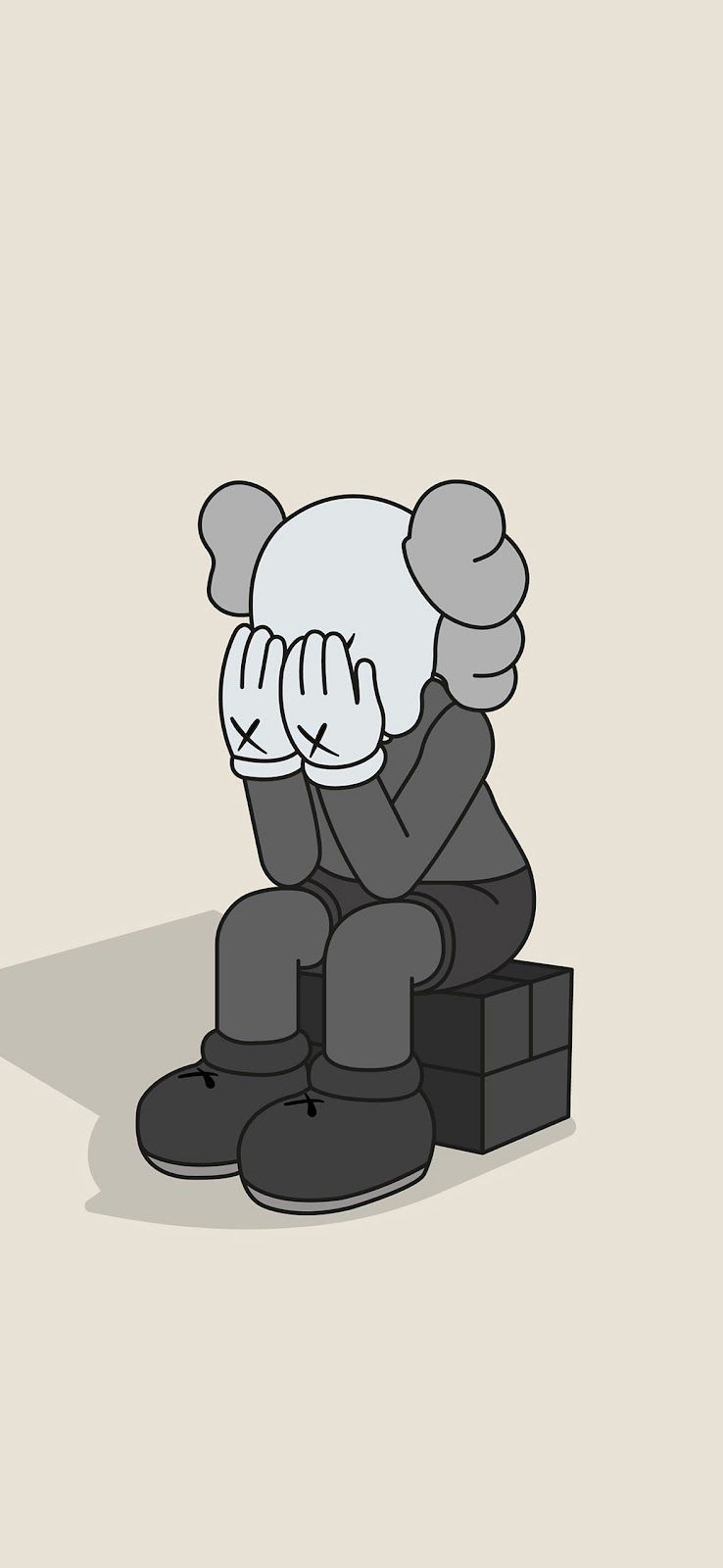 738x1600 Kaws Wallpaper