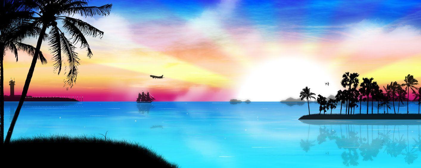 1413x565 Breathtaking Examples of Dual Monitor Wallpaper