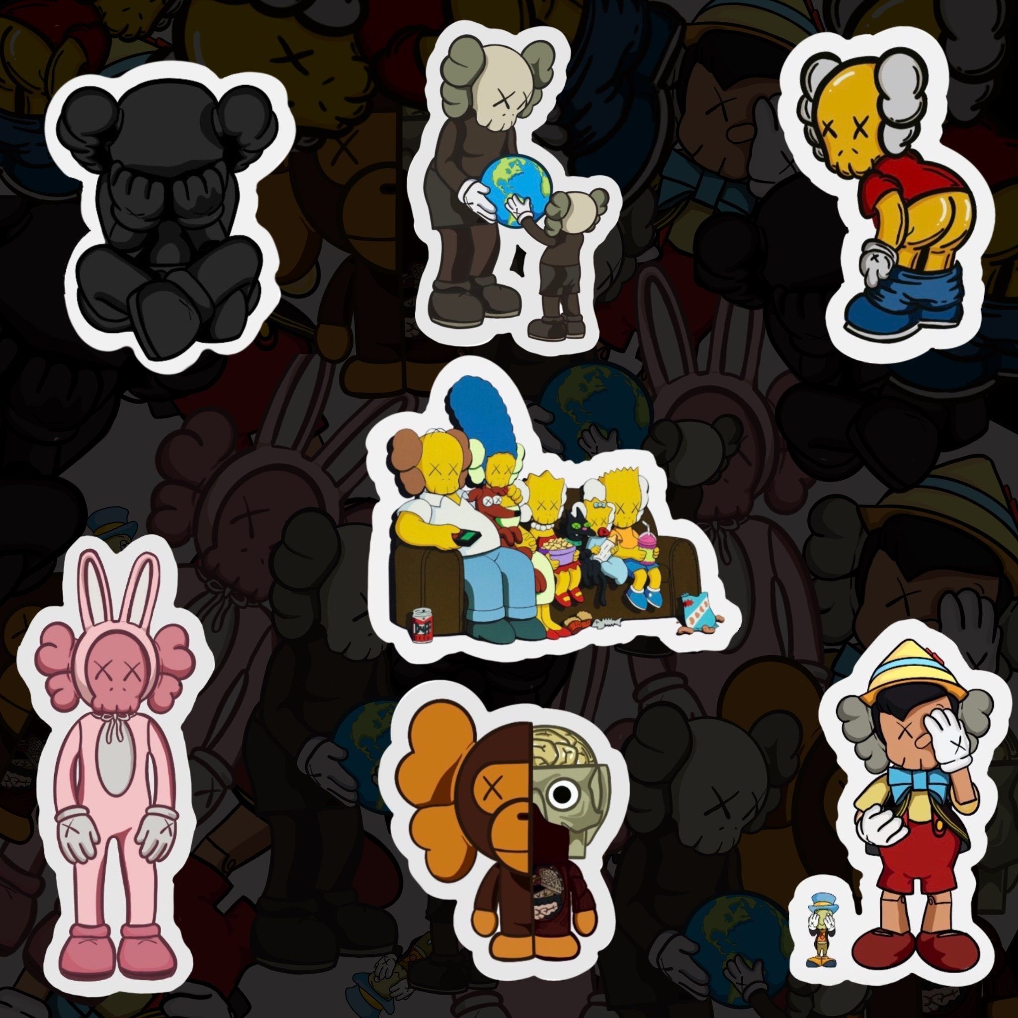 2048x2048 Kaws Stickers
