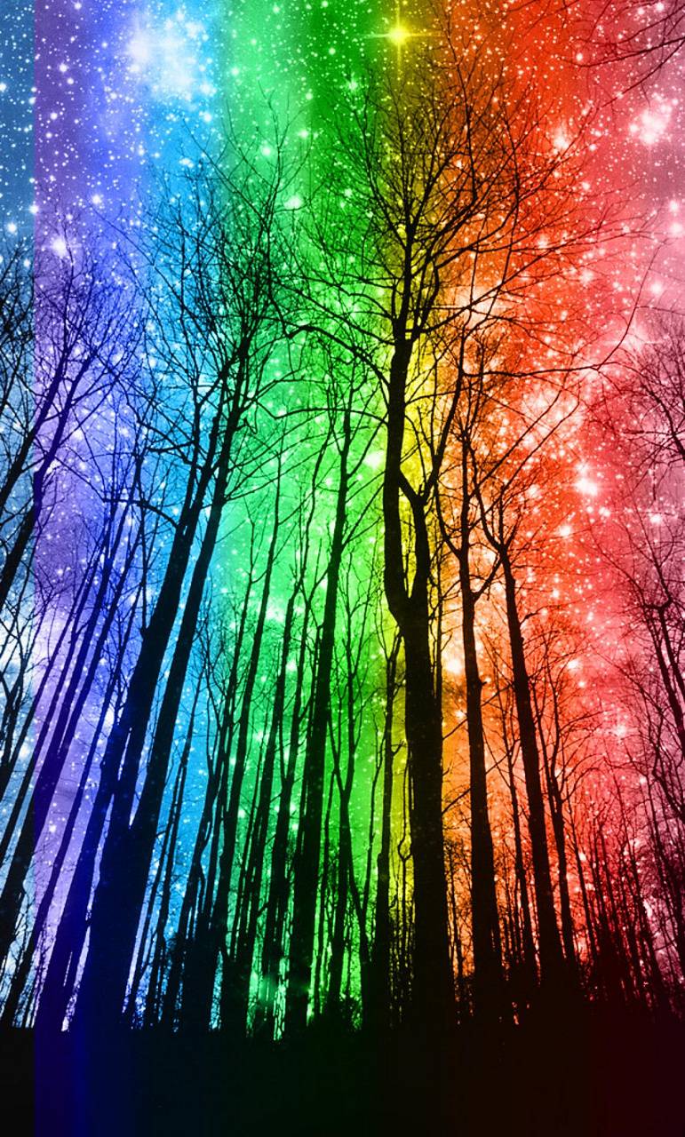 Rainbow tree wallpaper by SexyLettePrincess on DeviantArt