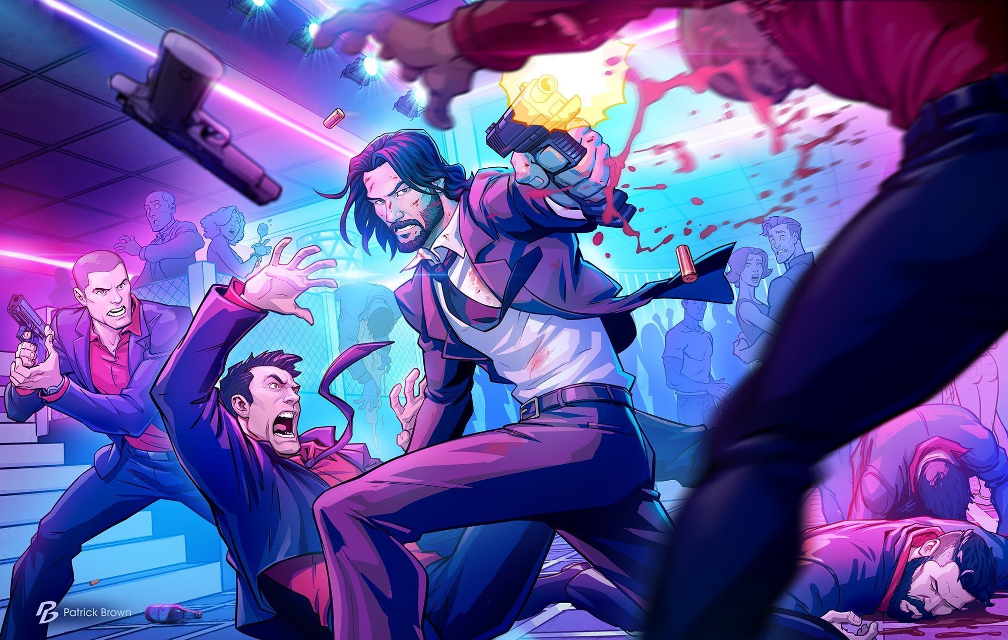 2000x1270 I just finished some John Wick fan art
