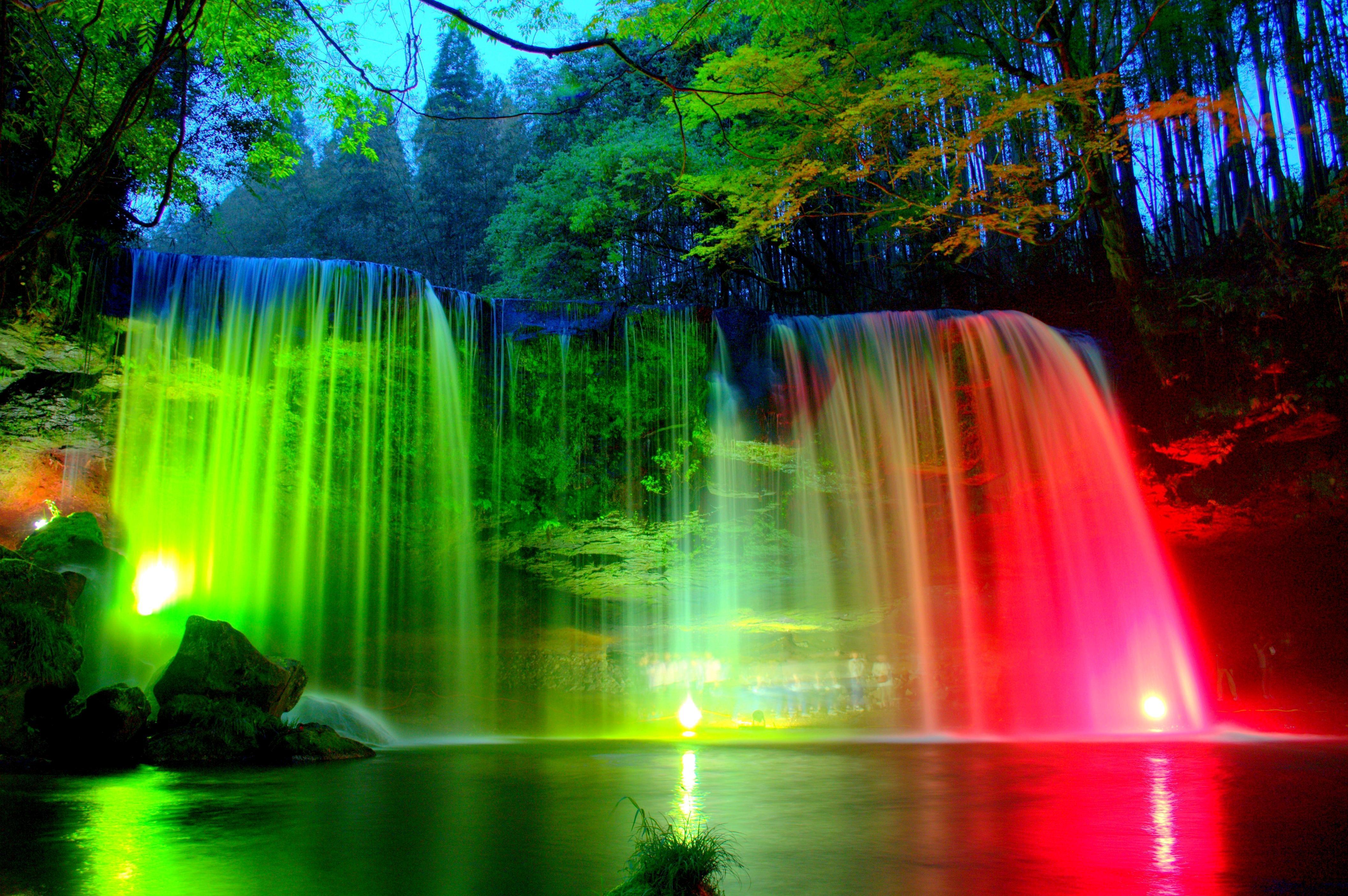 4226x2811 New Waterfall And Rainbow Wallpaper • dodskypict