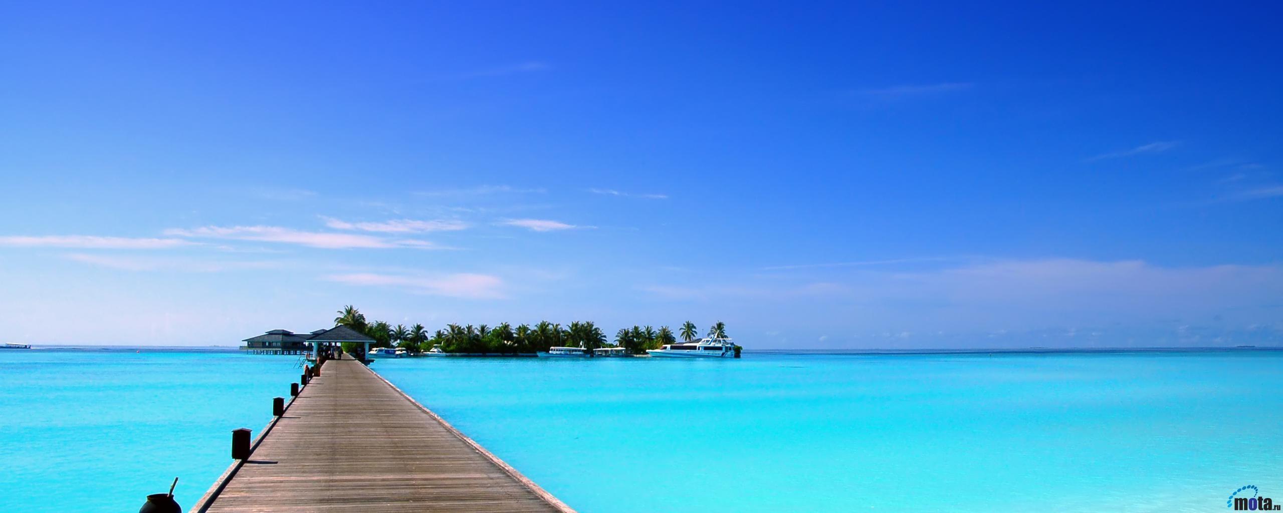 2560x1024 Sea Wallpaper Dual Screen