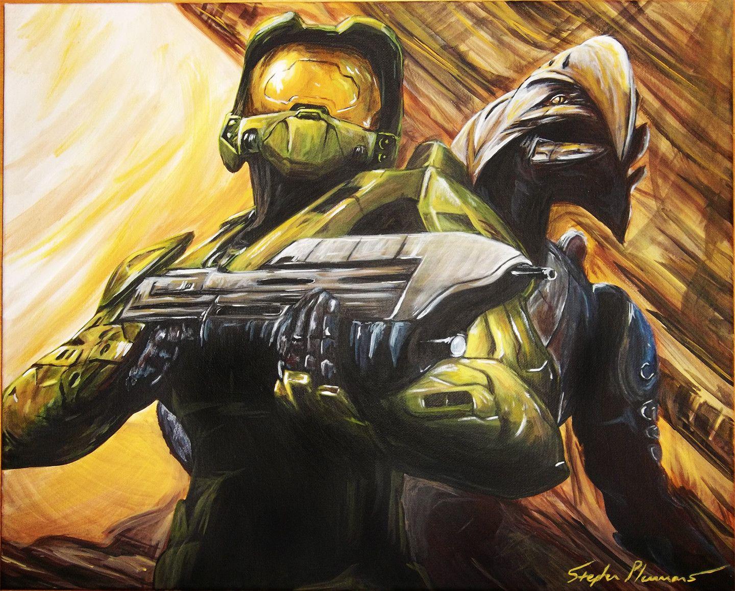 halo 3 master chief and arbiter wallpaper