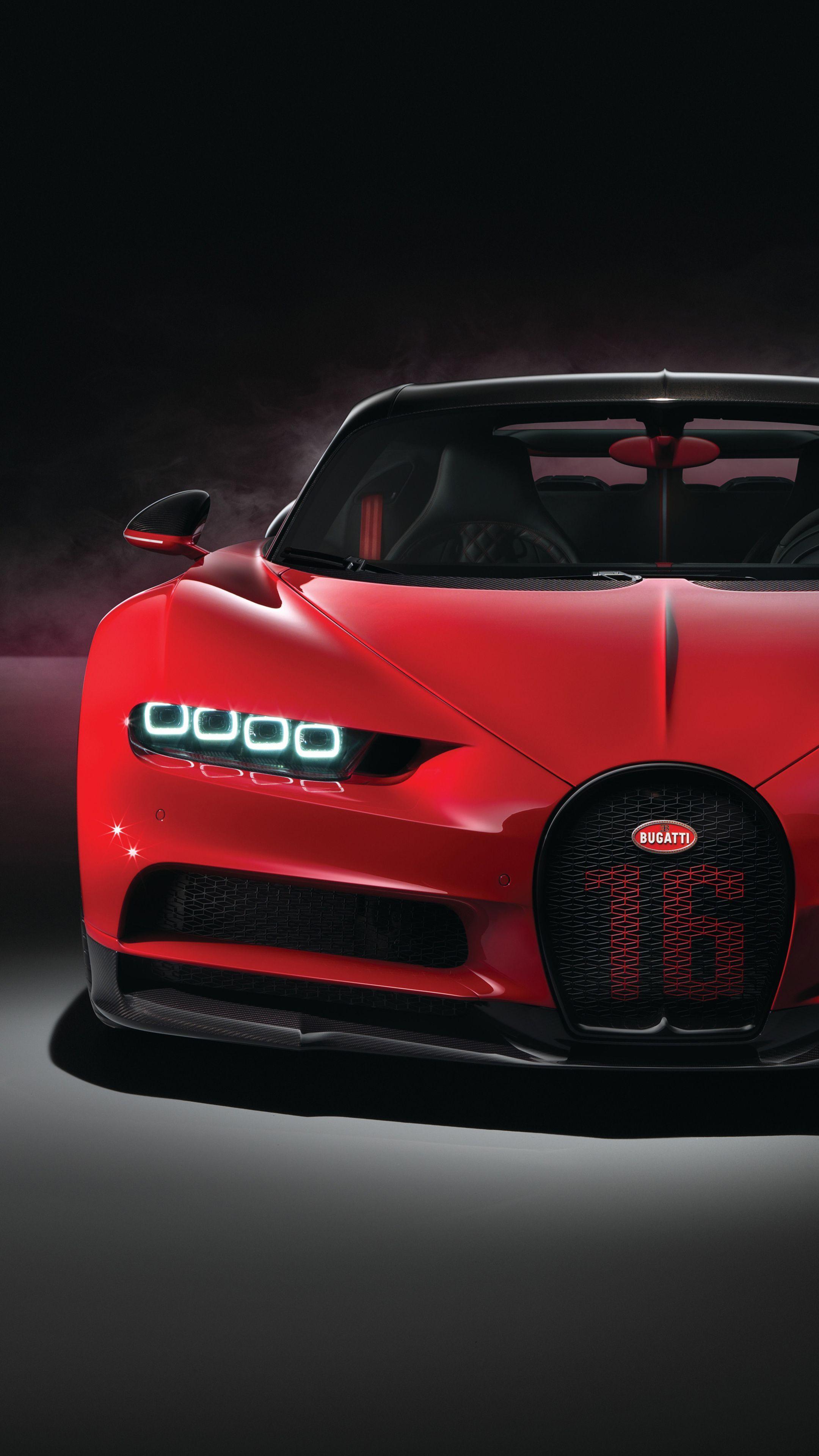 2160x3840 Ô tô #Red Bugatti Chiron Sport 2018 4k # tường giấy.  Ô tô