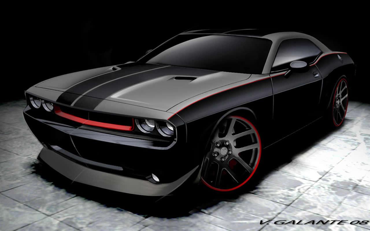 1280x800 Black Car Wallpaper
