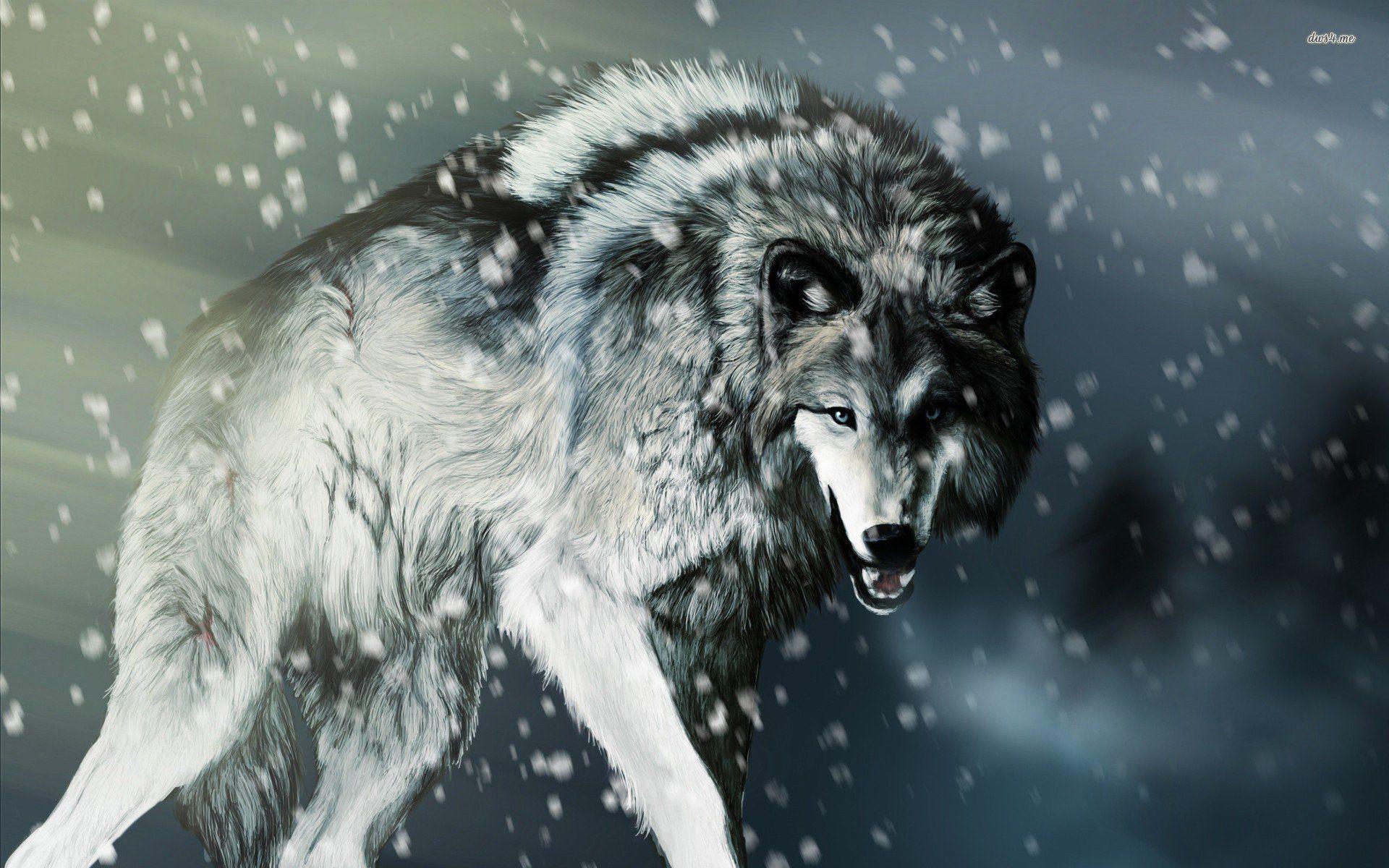1920x1200 Angry Wolf Wallpaper