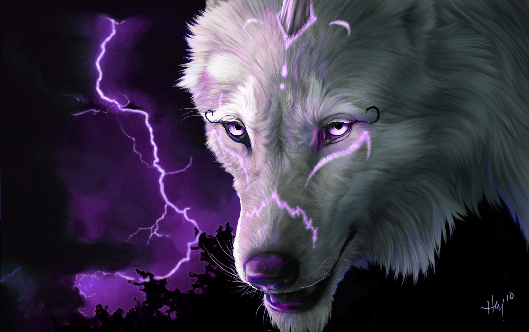 Lightning Wolf Wallpapers Top Free Lightning Wolf Backgrounds Wallpaperaccess