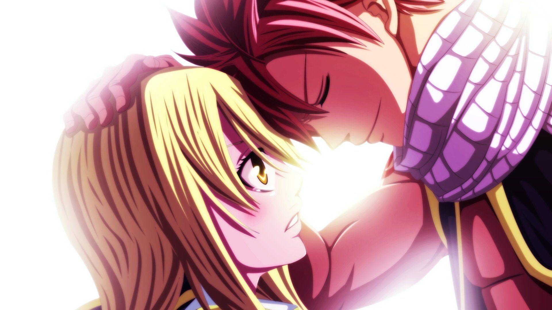 1920x1080 Anime series fairy tail blonde girl male guy lucy wallpaper