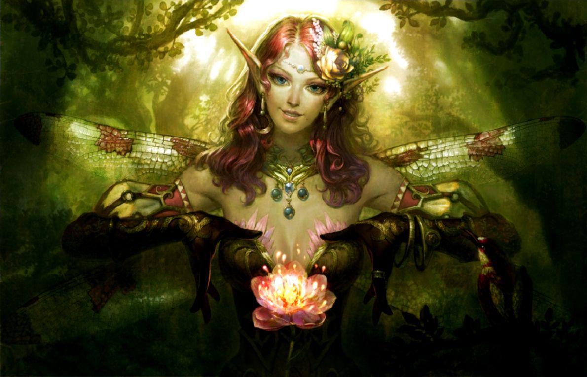 1190x765 Fantasy Fairy Background