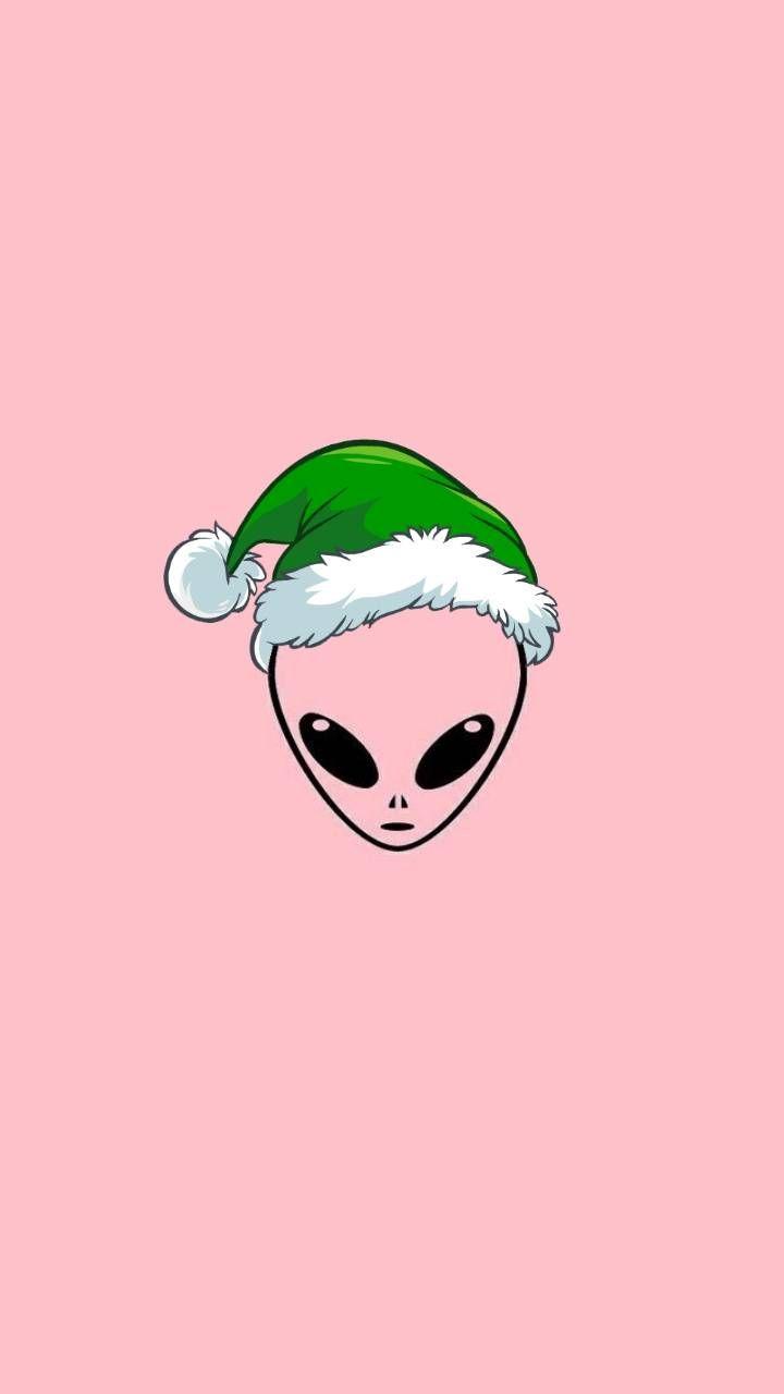 720x1280 Alien de Navidad Wallpaper