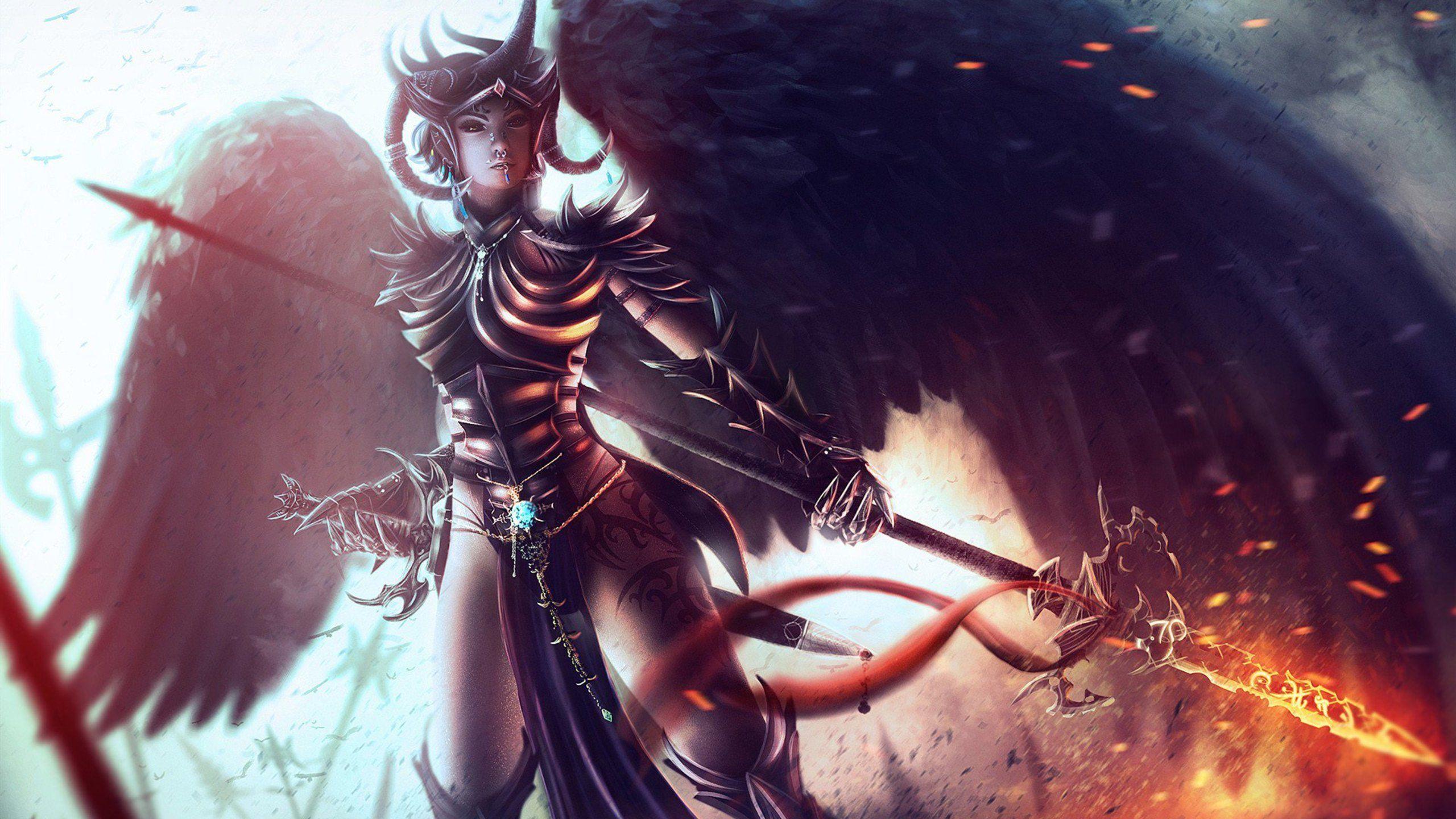 2560x1440 Dungeons Dragon Fantasy Girl 1440P Resolution HD