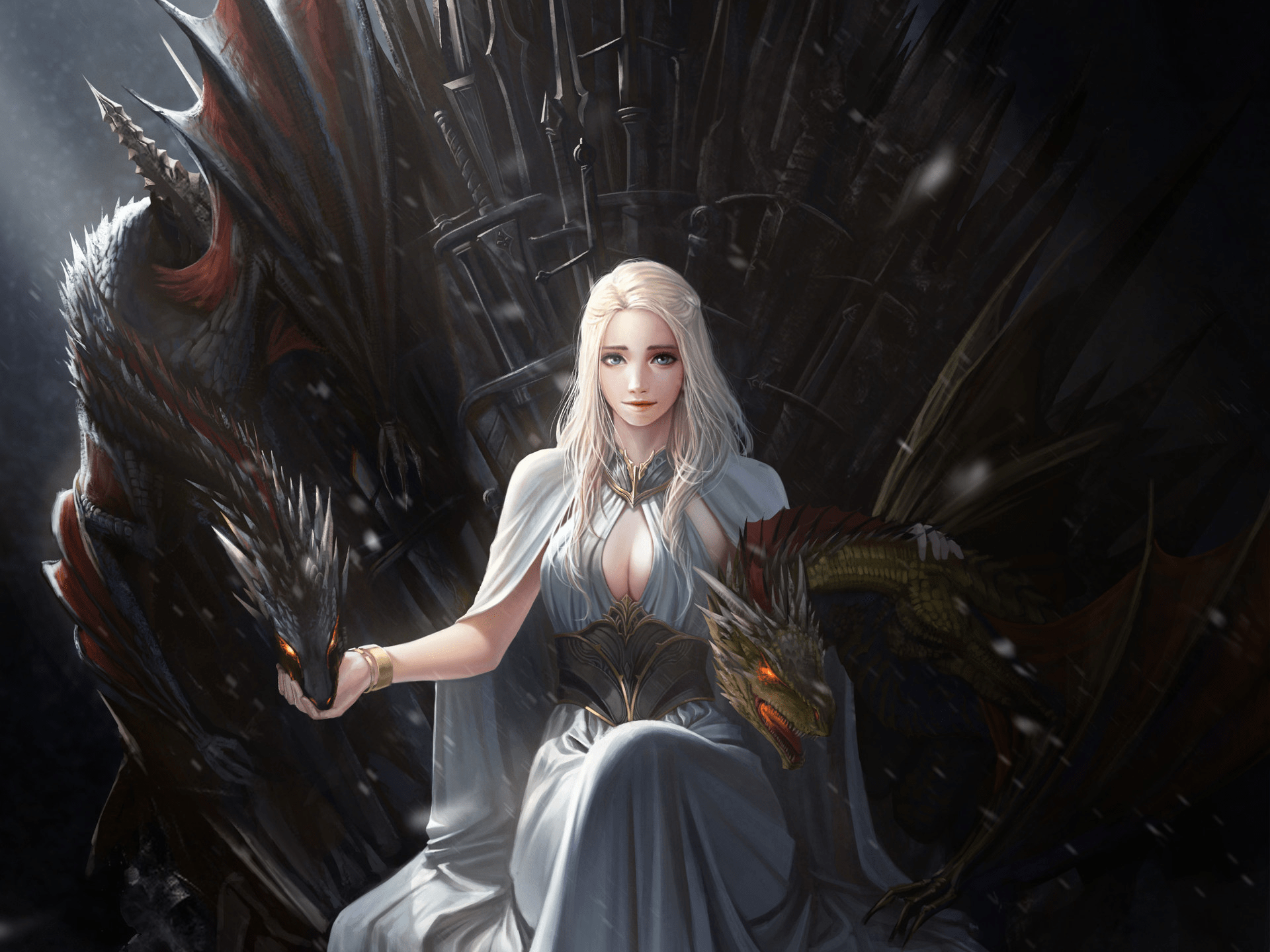 1920x1440 Female Dragons