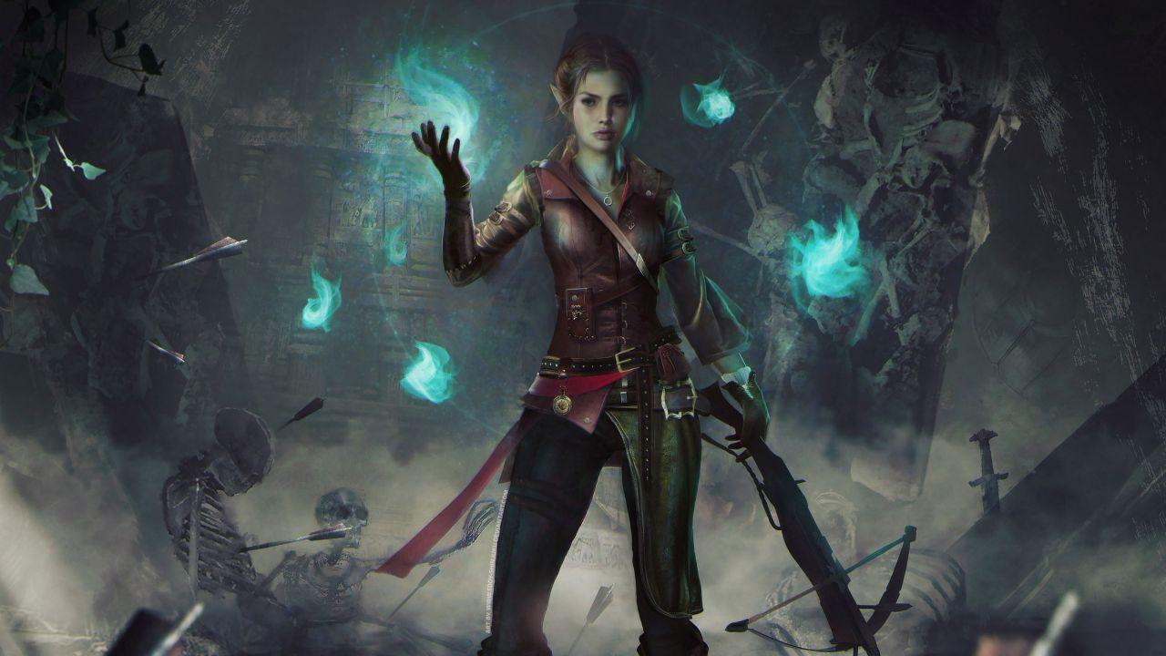 1280x720 Wallpaper Warrior, Girl, Archer, Dungeons & Dragons, HD