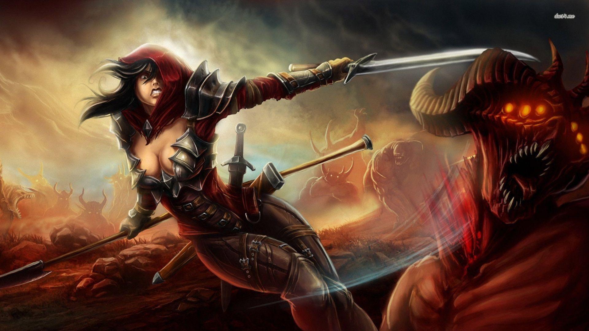 1920x1080 Warrior woman wallpaper wallpaper