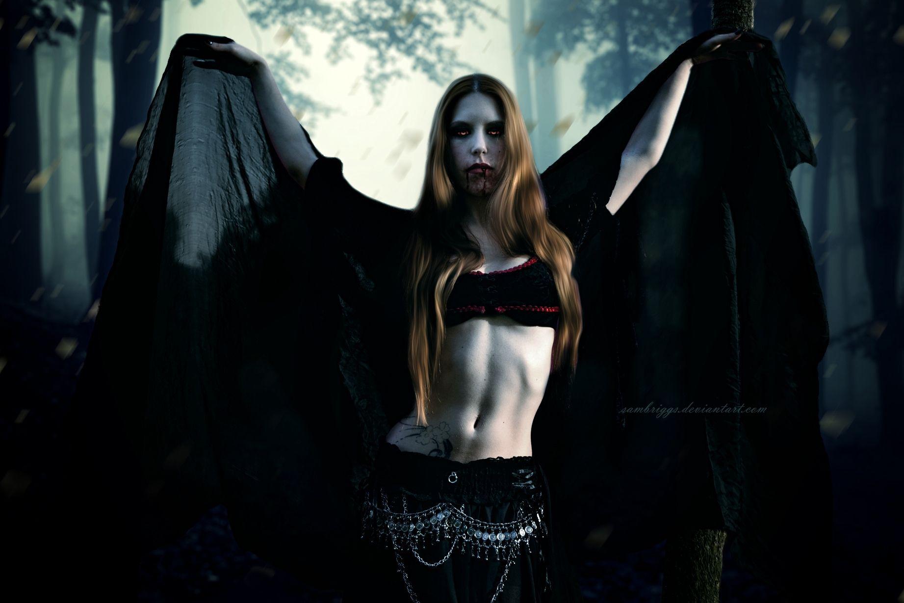 1843x1229 Vampire Girl Wallpaper (1843x1229)