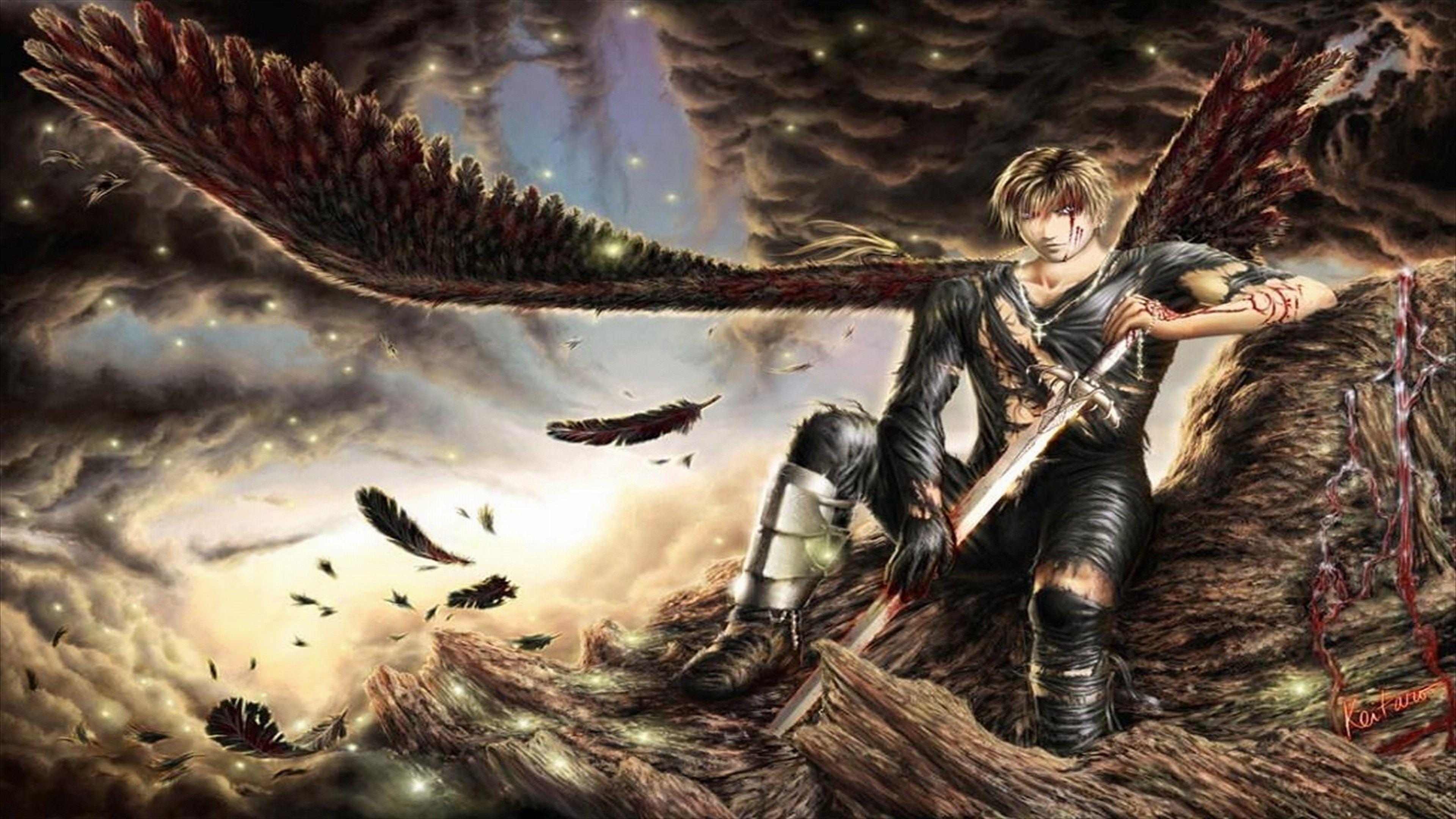 3840x2160 3840x2160 windows wallpaper angel warrior. Fantasy