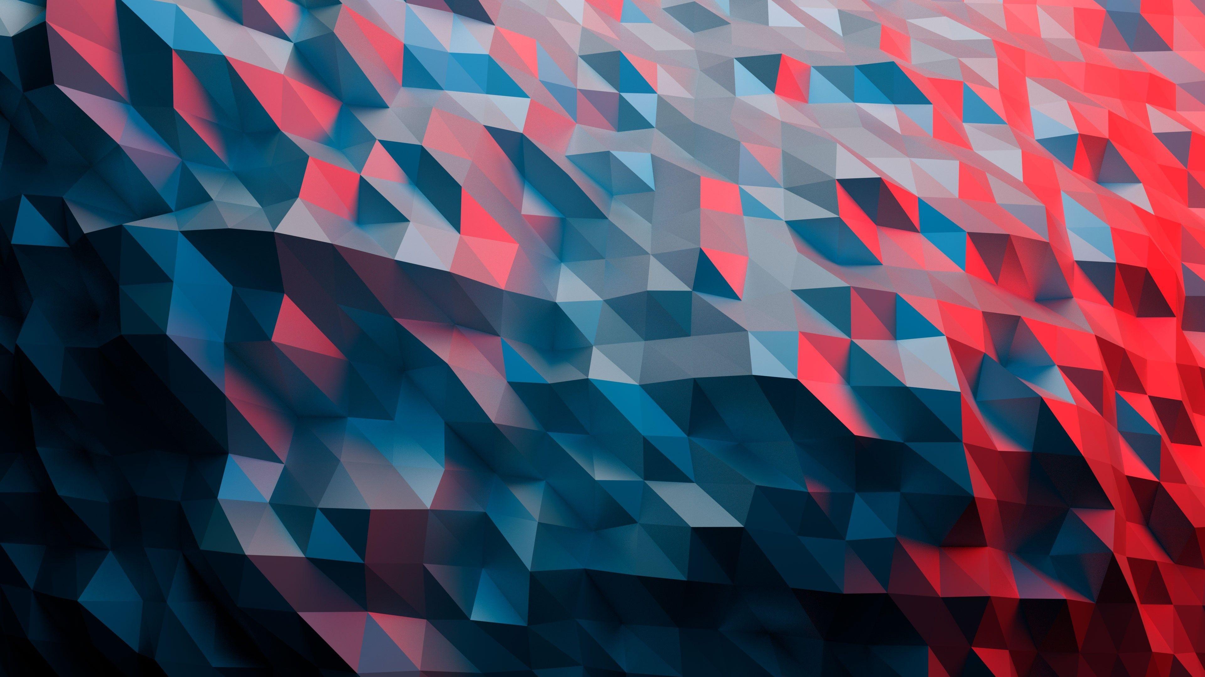 3840x2160 Multiply Polygon Art Wallpaper, HD Abstract 4K Wallpaper