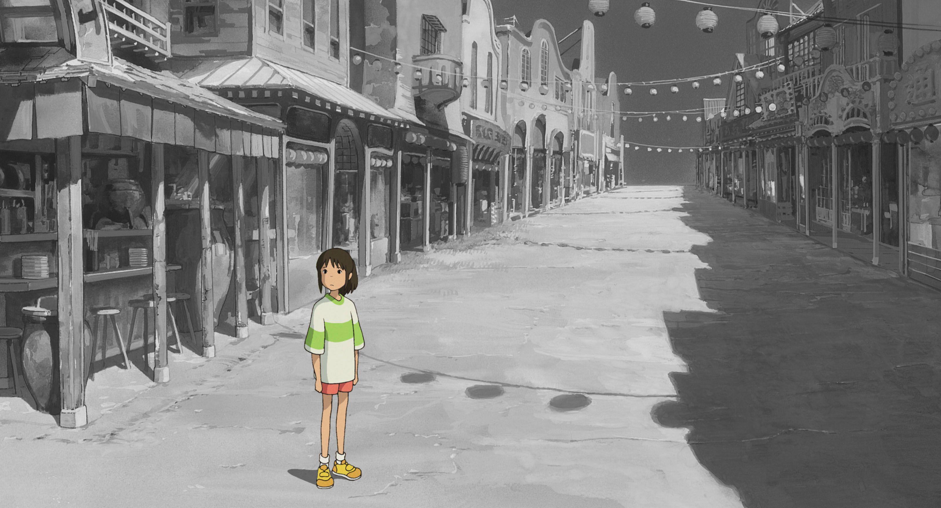 Hình nền 3250x1757 Anime Girl Empt Street