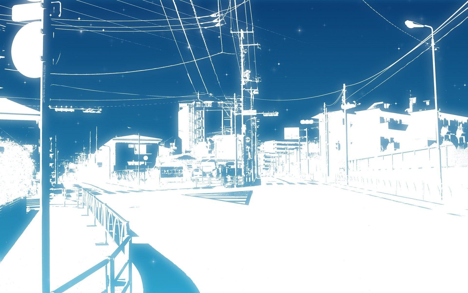 1920x1200 vẽ hình nền và nền đường phố.  Anime