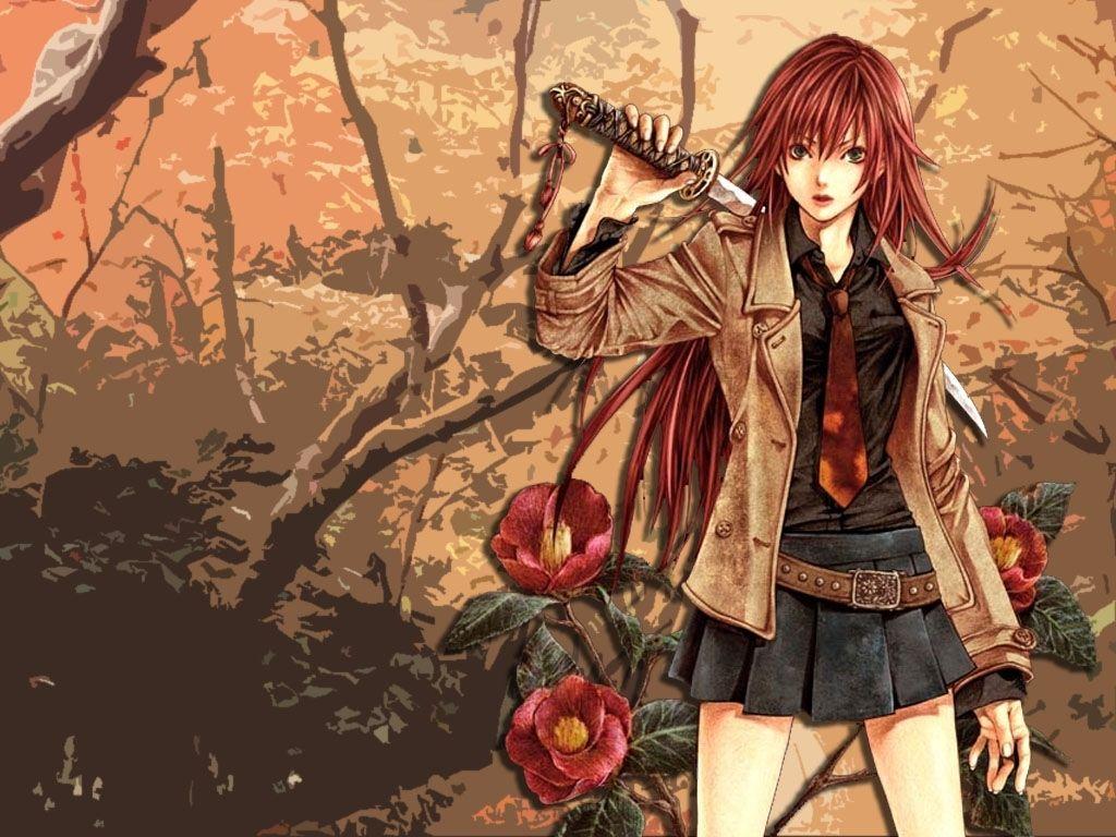 1024x768 Ninja Anime Girls Wallpaper