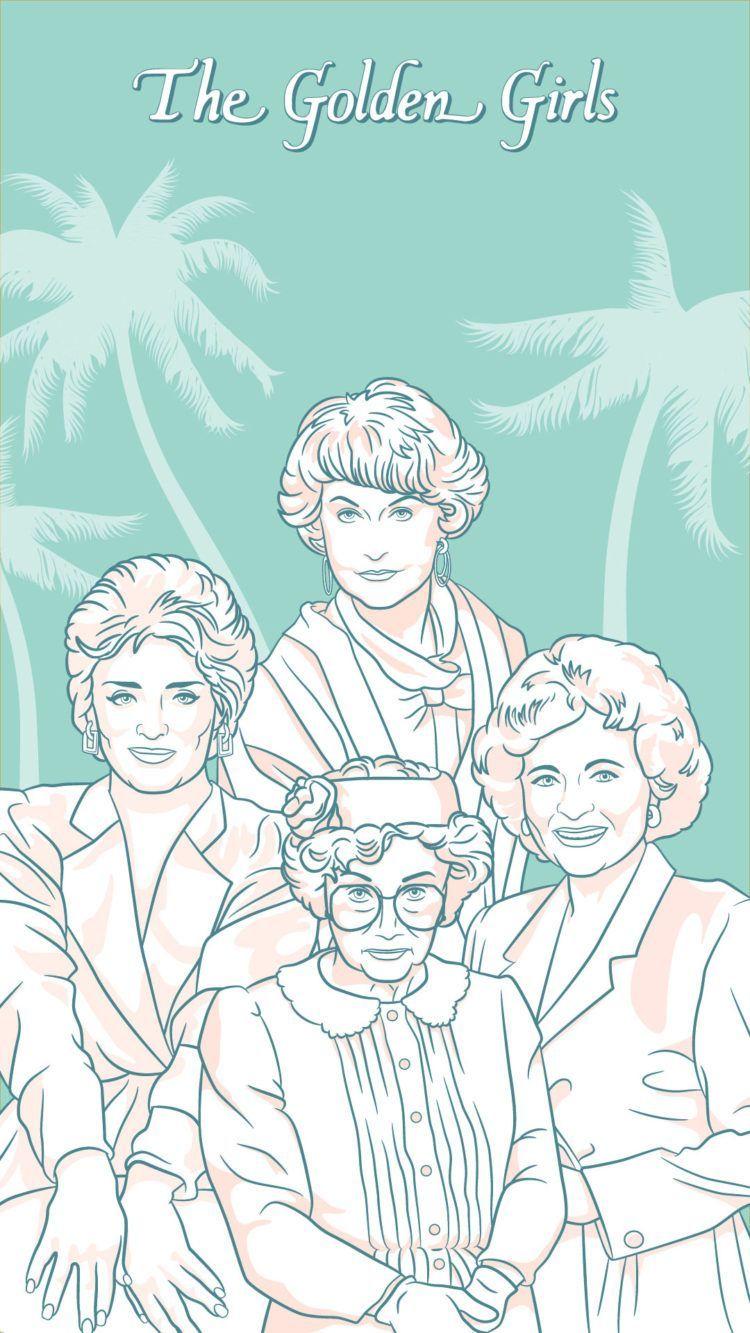 Golden Girls Wallpaper Exists And It Is Truly Amazing