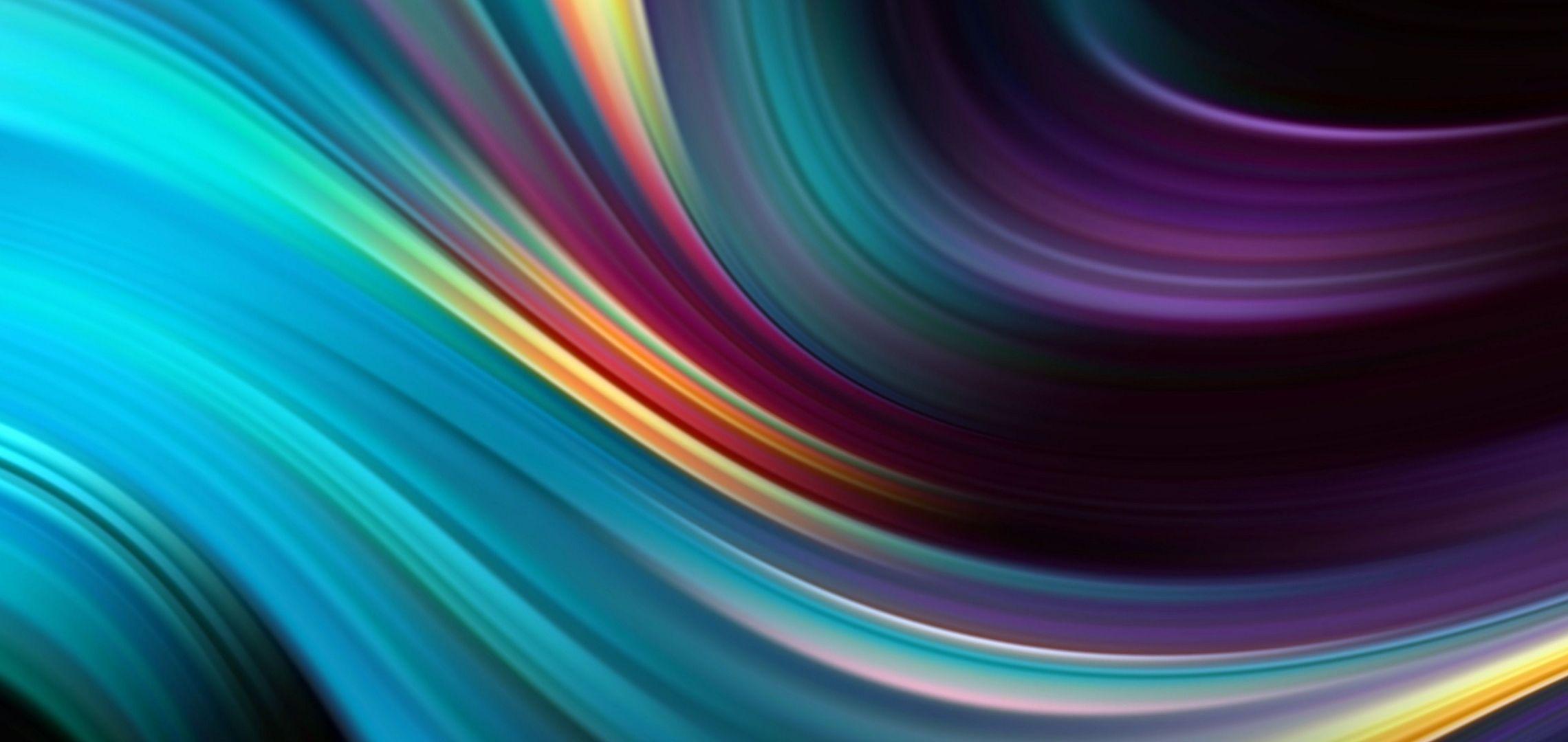 2280x1080 Abstract 3D Wave Colorful Design Wallpaper 3840x2400