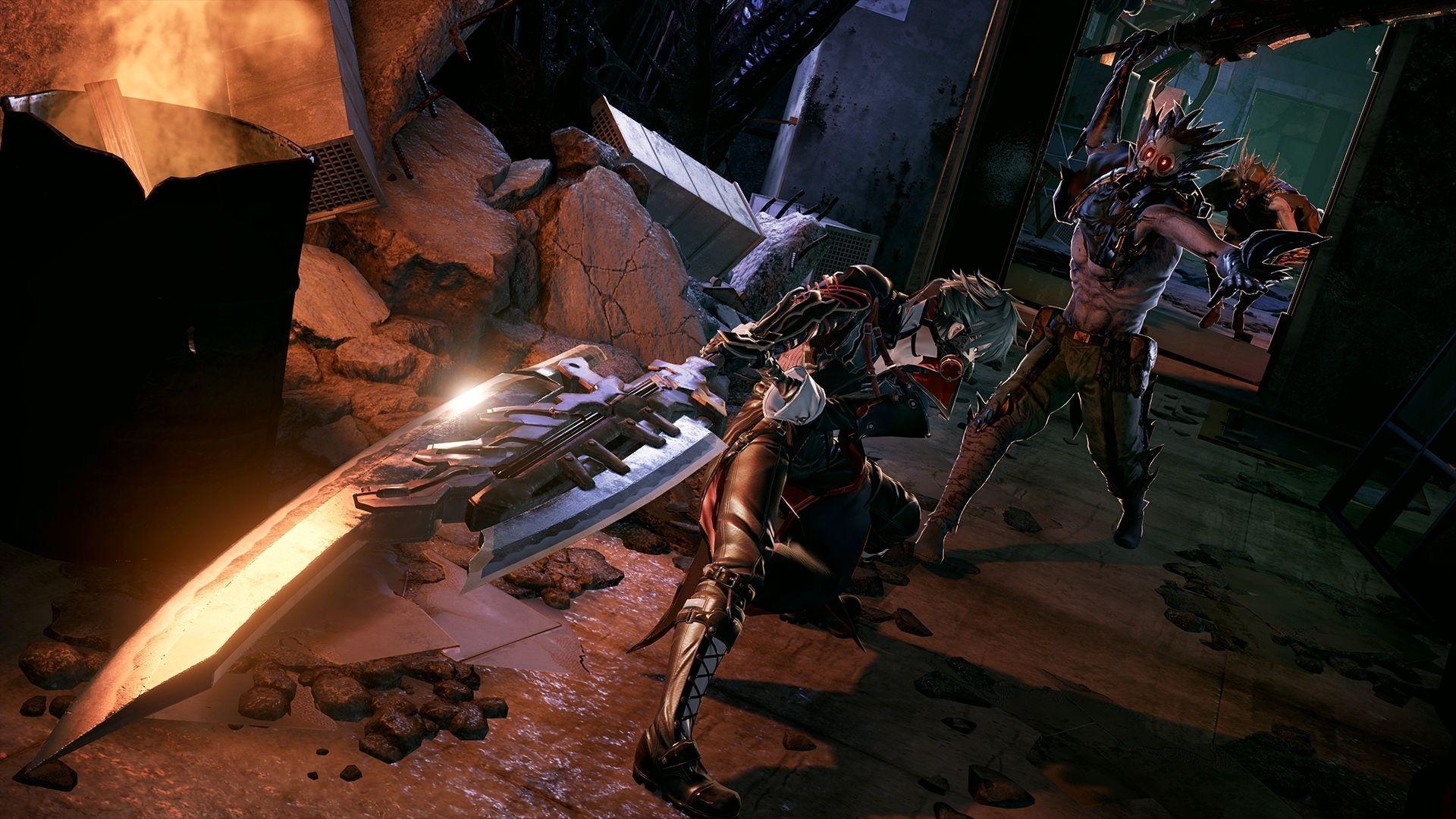 1920x1080 Code Vein Fighting Monster Game 1920x1080 wallpaper. Coding