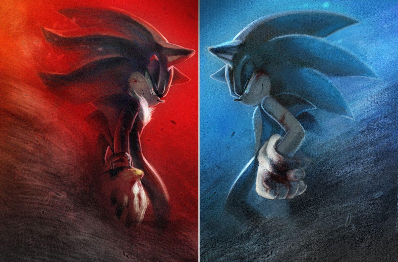 1599x1055 Sonic And Shadow HD Wallpaper