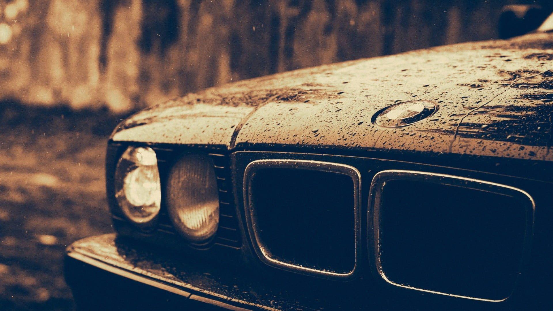 1920x1080 Black BMW car, BMW, car, BMW E34 HD wallpaper