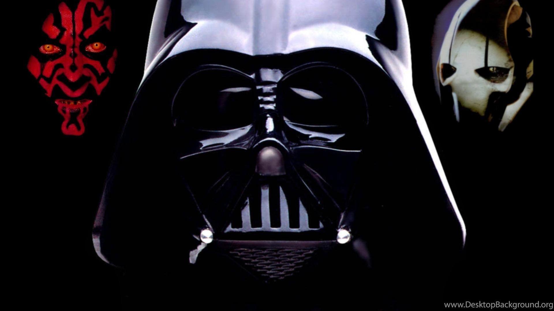 1920x1080 Darth Maul Darth Vader General Grievous Star Wars Wallpaper
