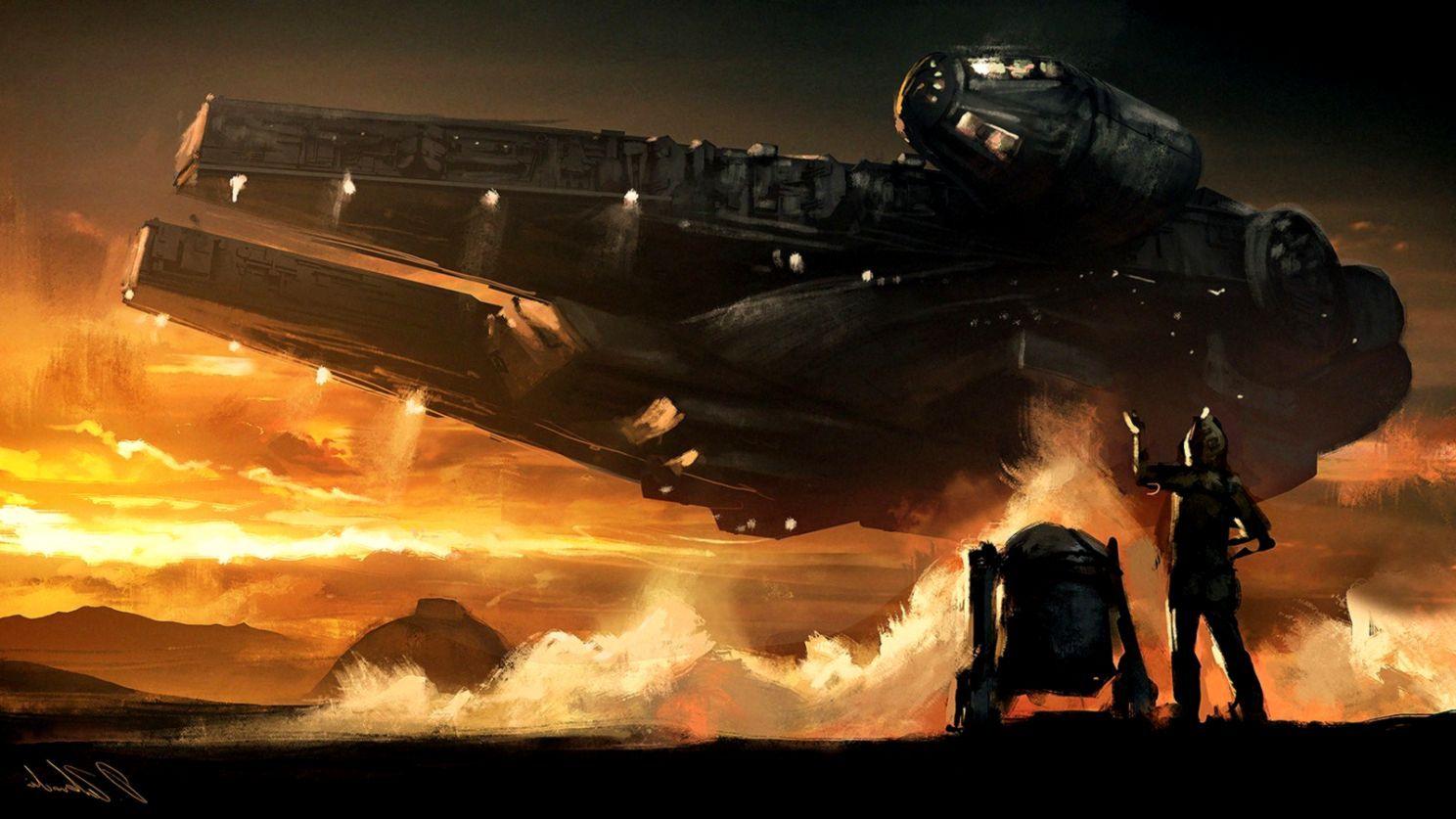 1488x837 Millenium Falcon Wallpaper