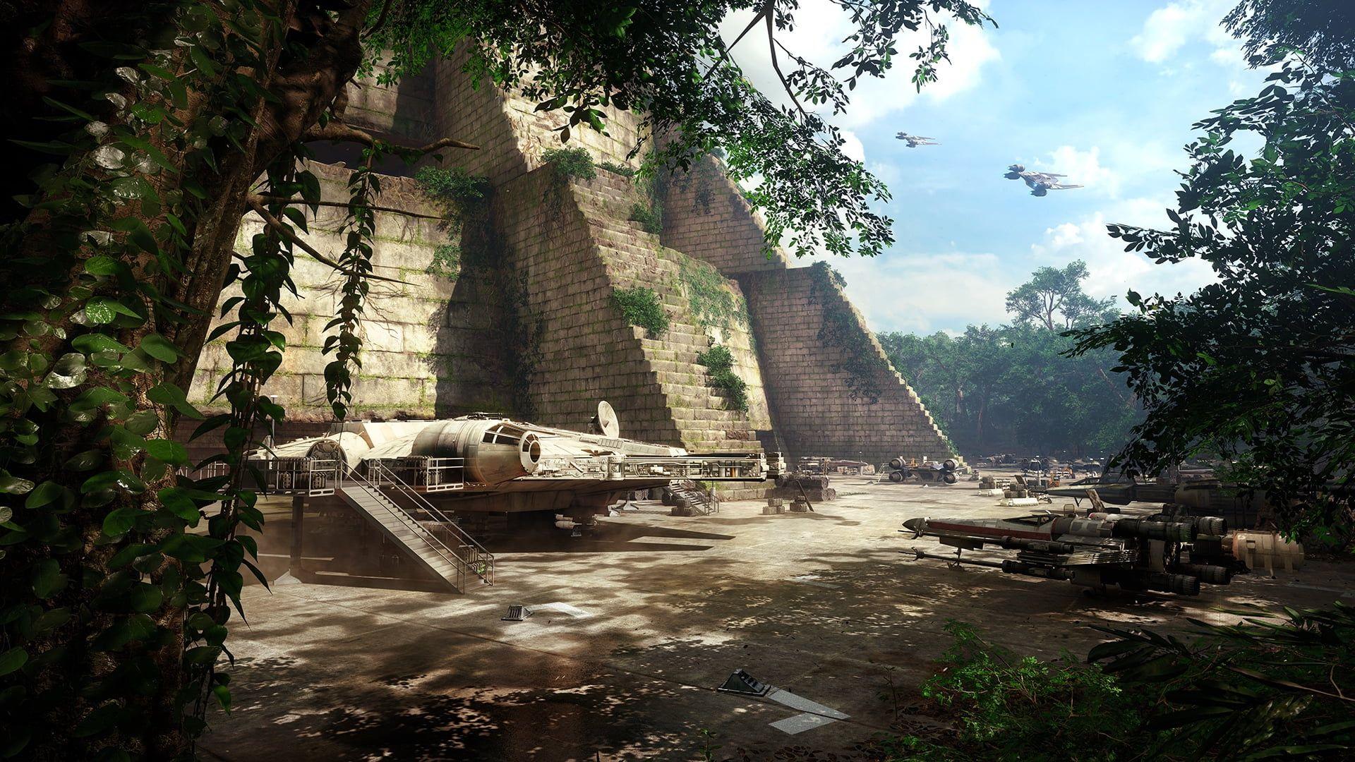 1920x1080 Brown Pyramid Wallpaper, Star Wars, Spaceship, X Wing