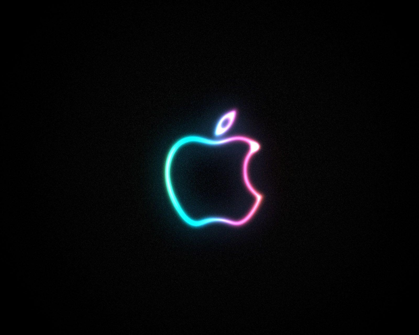 Neon Apple Logo Wallpapers - Top Free Neon Apple Logo Backgrounds