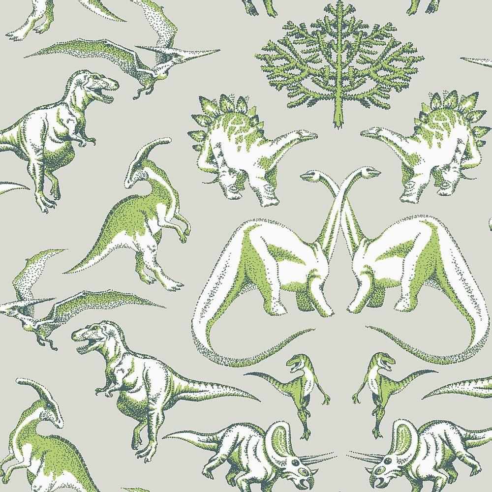 1000x1000 Dotty Dinosaurs Green