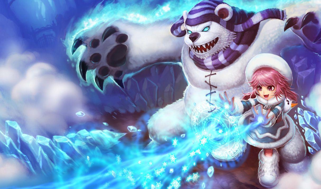 1215x717 LoL Frost Fire Annie Chinese League of Legends Wallpaper