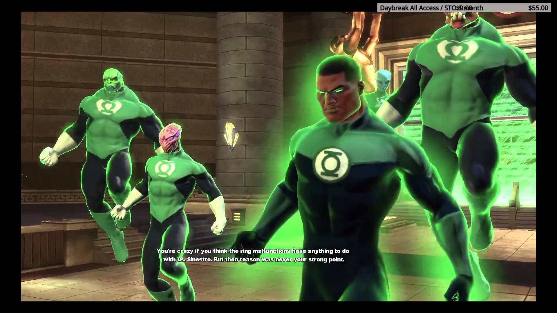 1920x1080 DCUO (w/ Sinestro & the Sinestro Corps) Vs. John Stewart
