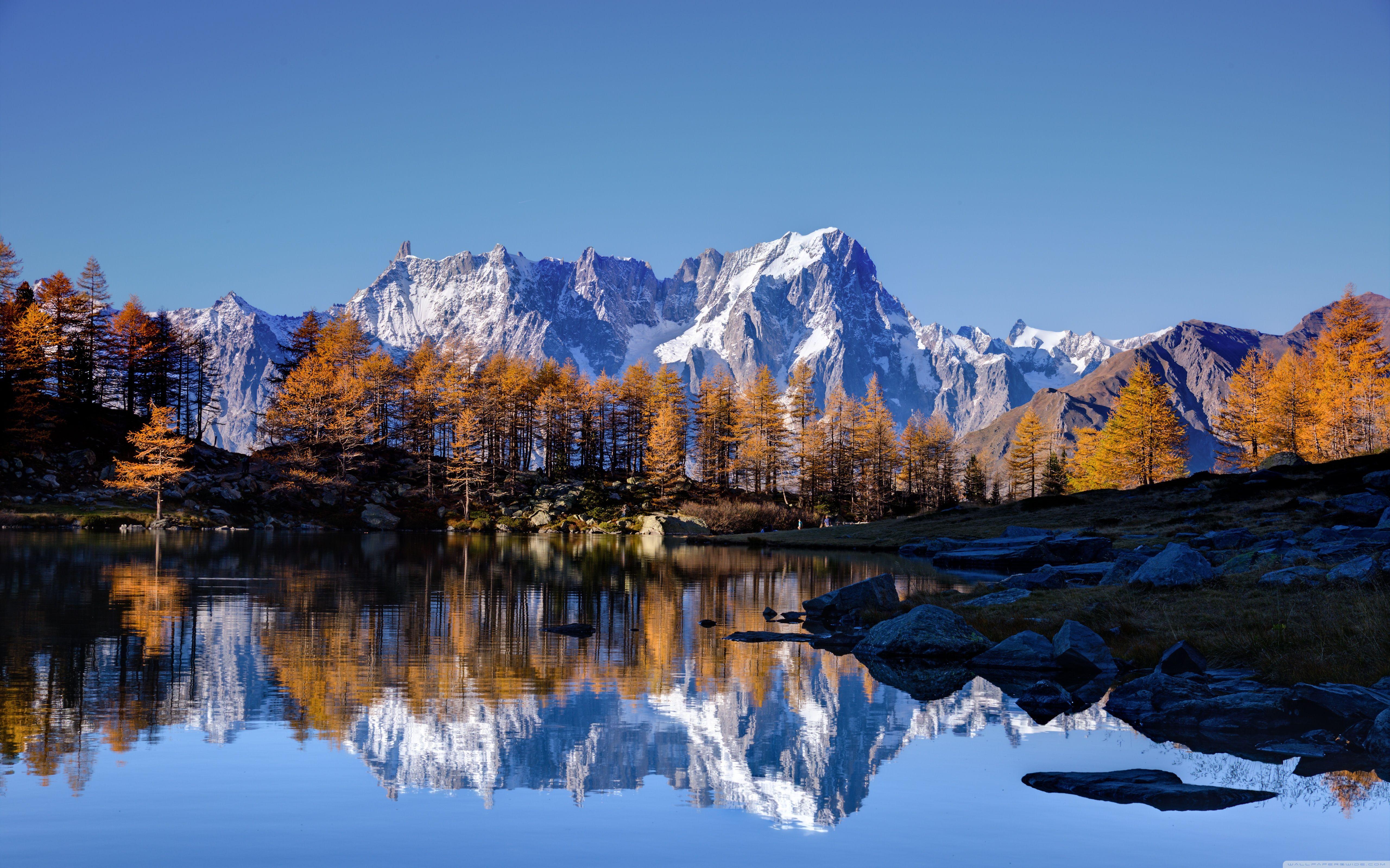 5120x3200 Mont Blanc Autumn ❤ 4K HD Desktop Wallpaper for • Dual