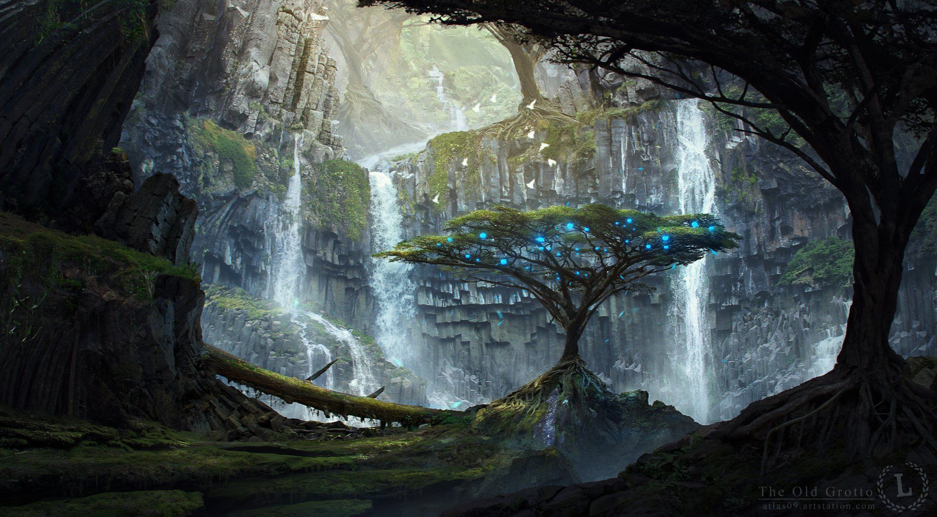 1920x1060 Grotto Wallpaper